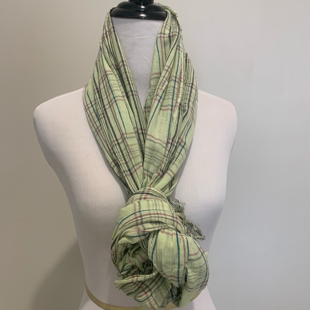 Madewell 1937 plaid cotton scarf